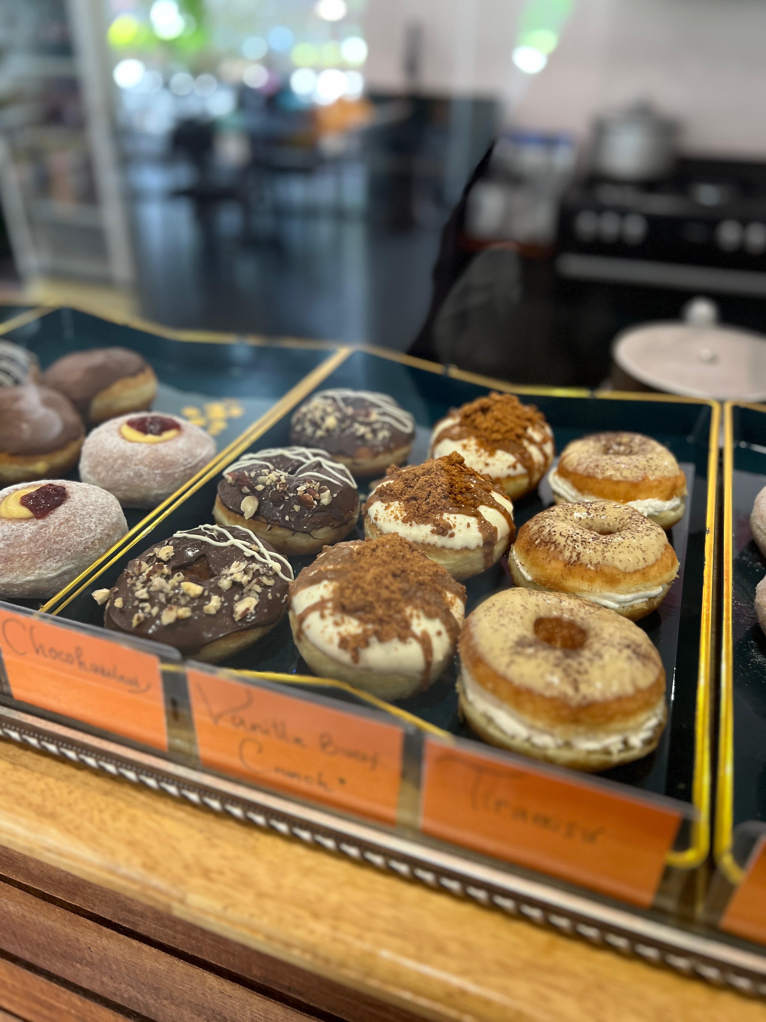 Crunch and Cream donut display