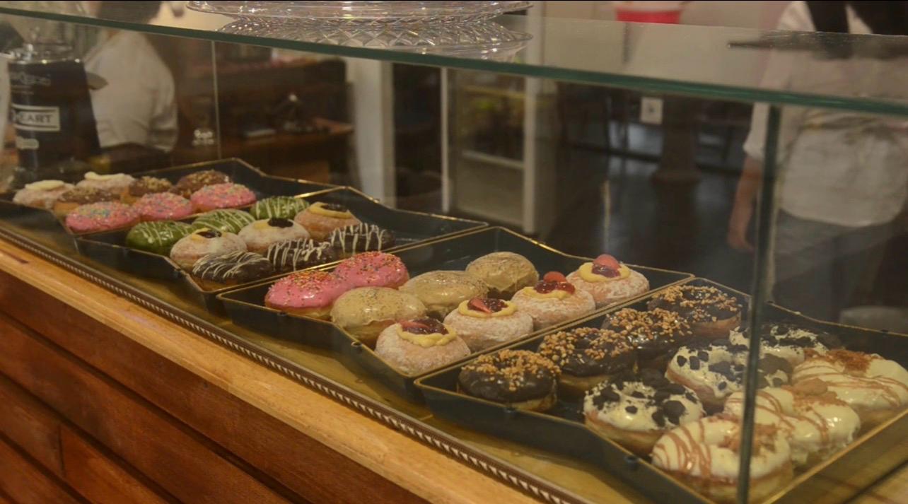 Crunch and Cream donut display