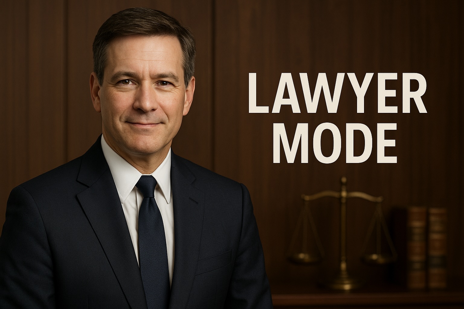AI Justice For All lawyer mode visual